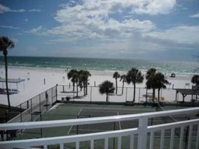 Tennis courts & beach view