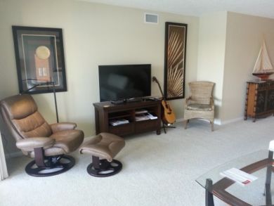 Flat screen TV in living area