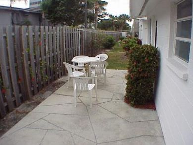 Courtyard with Table Set