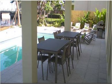 Furnished porch by the pool Furnished porch by the pool