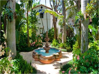 Beautiful tropical garden