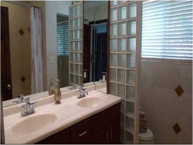 Bathroom with dual vanity Bathroom with dual vanity