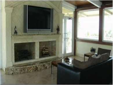 Fire place in living room