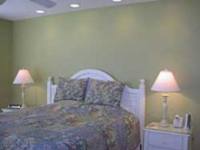 Master bedroom with king bed
