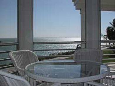 Beach front balcony