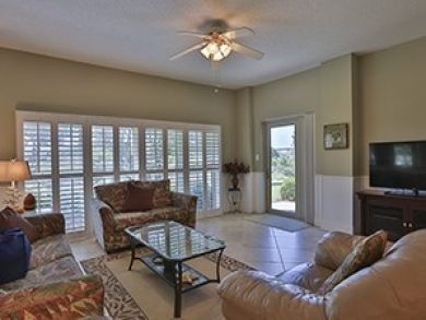 Living room with flat screen TV