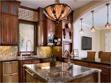Kitchen with breakfast bar