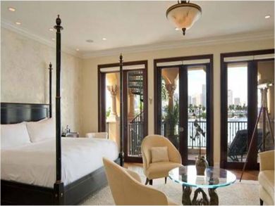 Master bedroom with king bed
