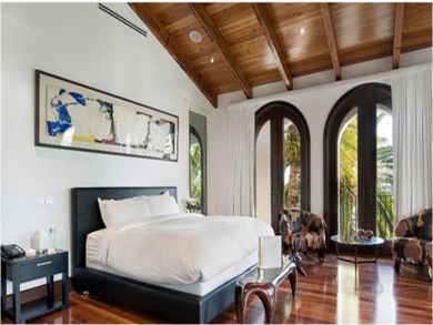 Master bedroom with king bed