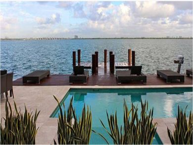 Bay front swimming pool