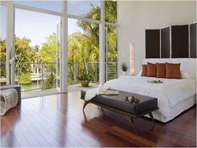 Master bedroom with king bed