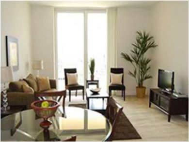 Open living & dining area