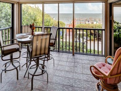 Screened balcony with outdoor furniture Screened balcony with outdoor furniture