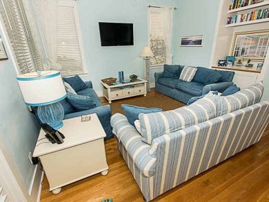 Flat screen TV in living room