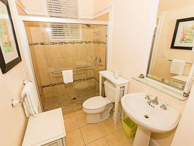Bathroom with walk-in shower