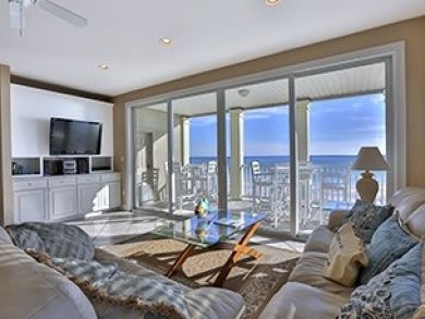 Beach front living area Beach front living area