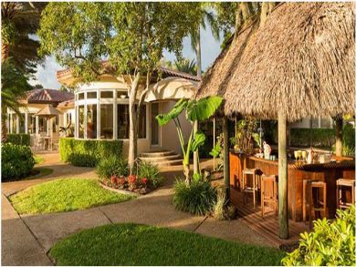 Tiki bar area