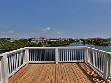 Deck with lake view