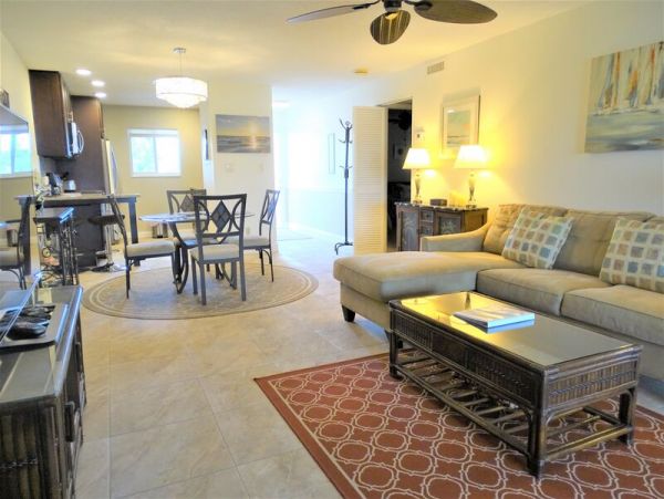 Private Lanai/Patio at this Two Bedroom Siesta Key Condo