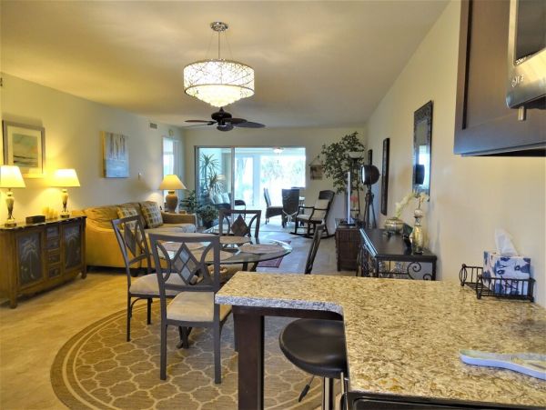 Private Lanai/Patio at this Two Bedroom Siesta Key Condo