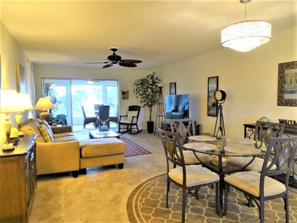 Private Lanai/Patio at this Two Bedroom Siesta Key Condo