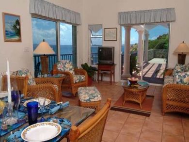 Sea view living area