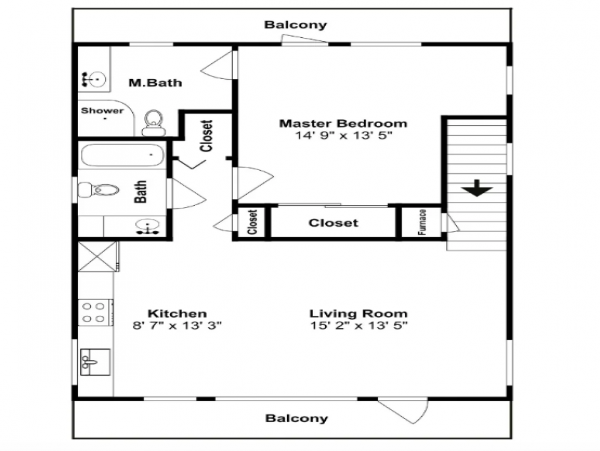 Destin 1 Bedroom Condo sleeps 4 across the street from the gulf
