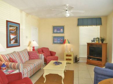 Living Room with Flat Screen TV