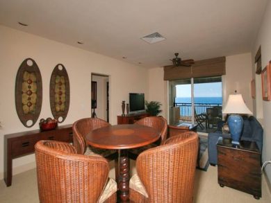 Dining area seats four