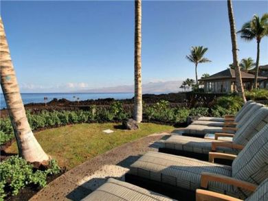 Poolside lounging area