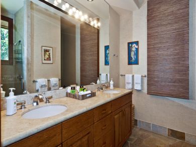 Master bathroom with walk-in shower
