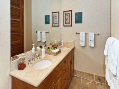 Bathroom with double vanity