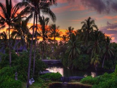 Sunrise view from deck