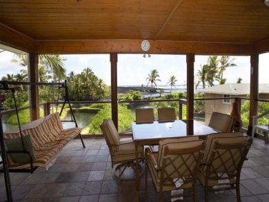 Outdoor dining area