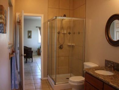 Bathroom with walk-in shower