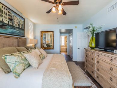 Flat Screen TV in Master Bedroom