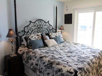 Master bedroom with king bed Master bedroom with king bed