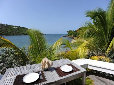 Beach front vacation villa in Marigot, St Barts