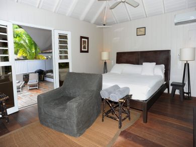 Bedroom with king bed
