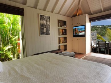 Bedroom open to porch