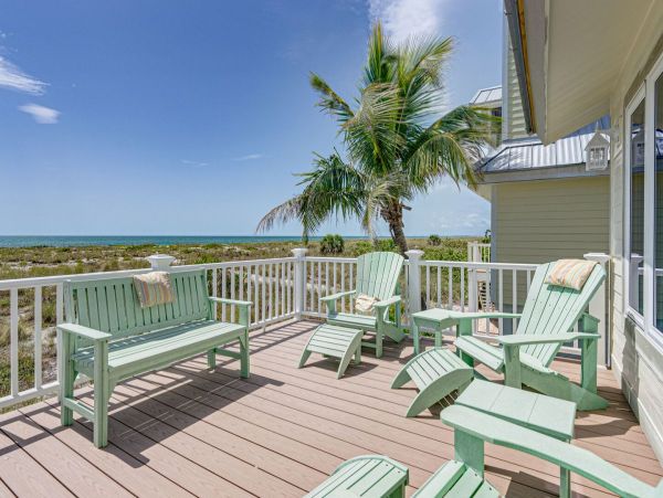 Boca Grande Vacation Rental Town Home Gulf Front Home with Balcony