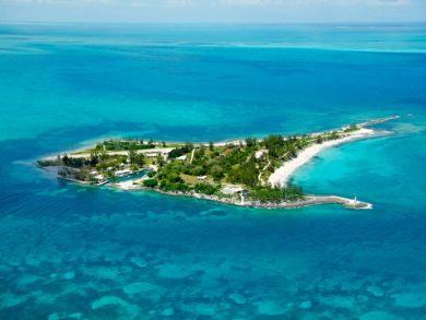 Aereal view of island