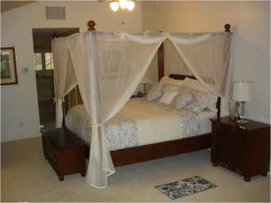 Master bedroom with king bed