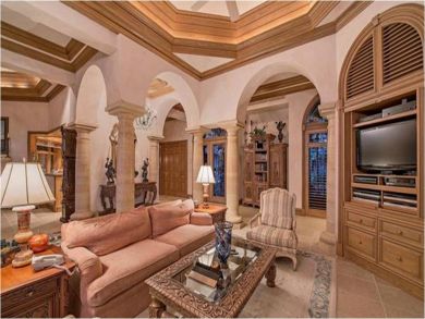 Living room with flat screen TV