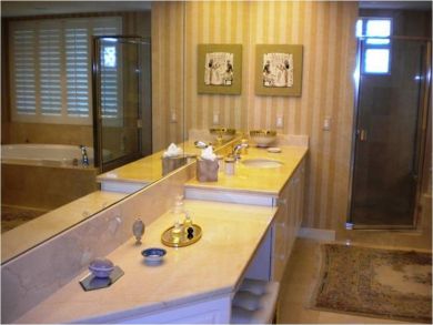 Bathroom with tub and shower