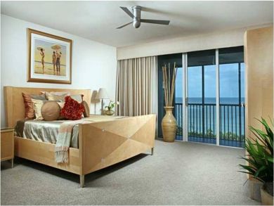 Master bedroom with king bed