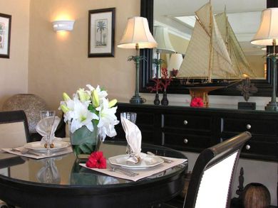 Dining table seats two