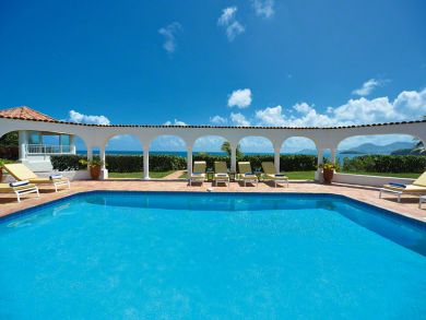 Ocean view vacation home with pool in St Martin