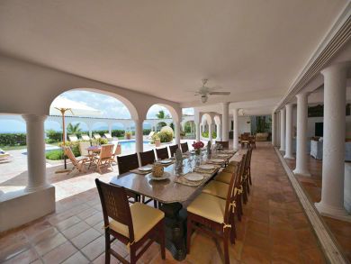 Outdoor dining area