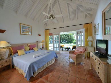 Master bedroom with king bed